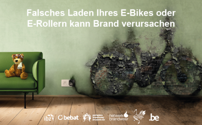 Sicheres Aufladen Ihres E-Bikes oder E Rollers